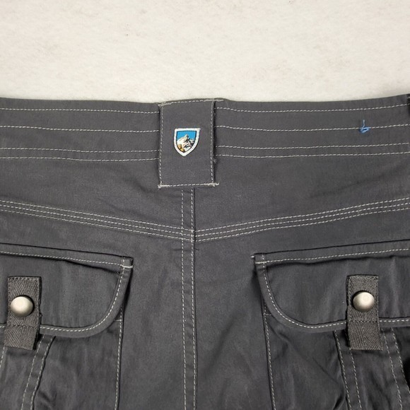 Kuhl Splash 11" Womens‎ Size 2 Grey Carbon Cargo Stretch Hiking Camping Shorts - Picture 9 of 9